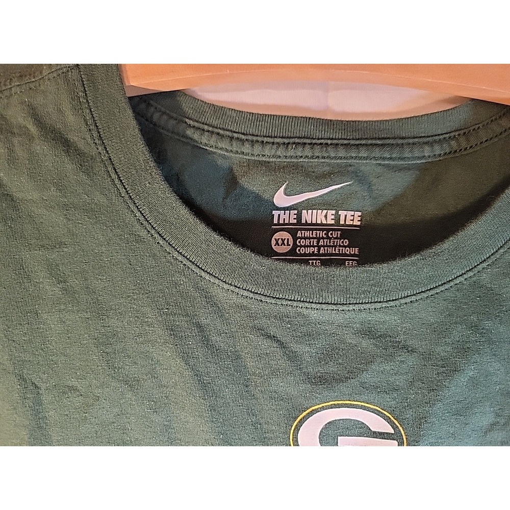 Green Bay Packers Aaron Rodgers #12 Stitched Nike T-Shirt, XXL - Picture 3 of 6